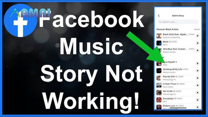 Tại sao không up nhạc lên được story Facebook