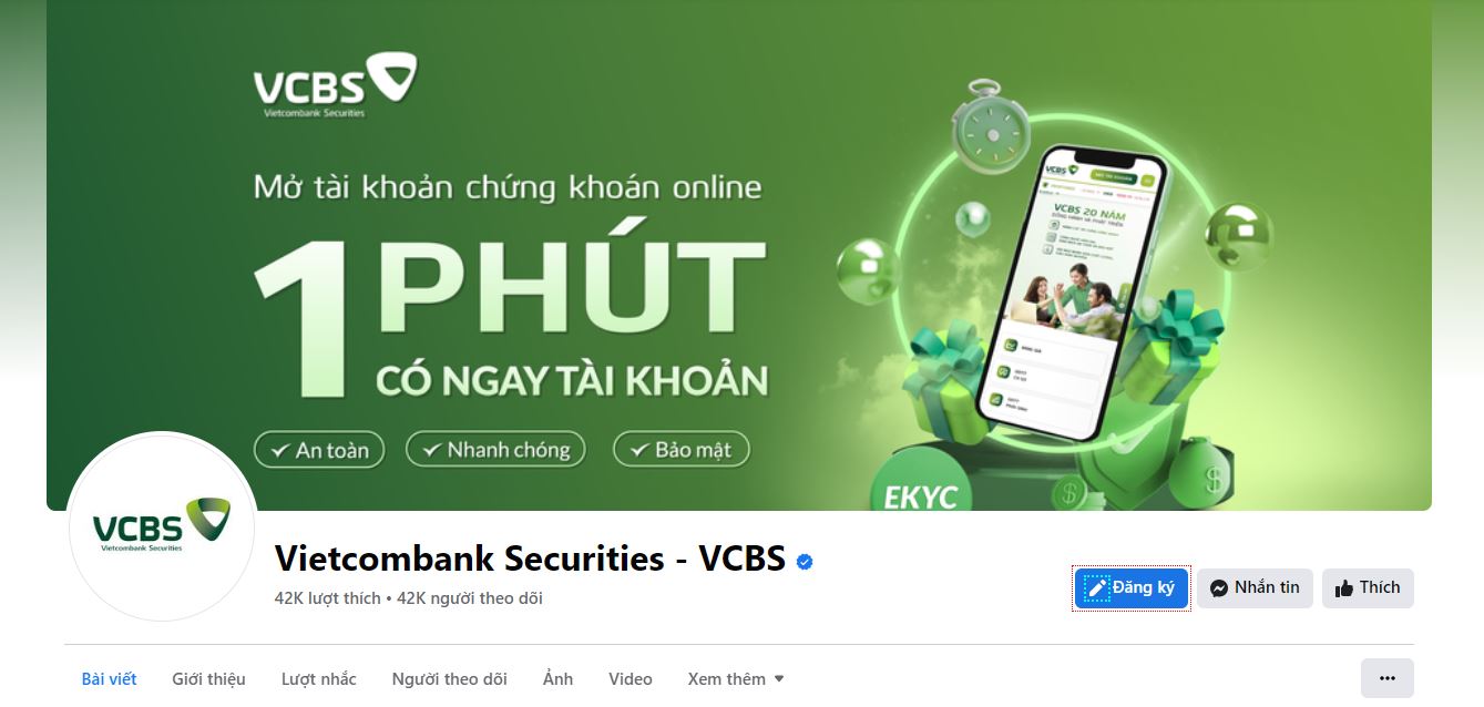 Chăm sóc Fanpage VCBS
