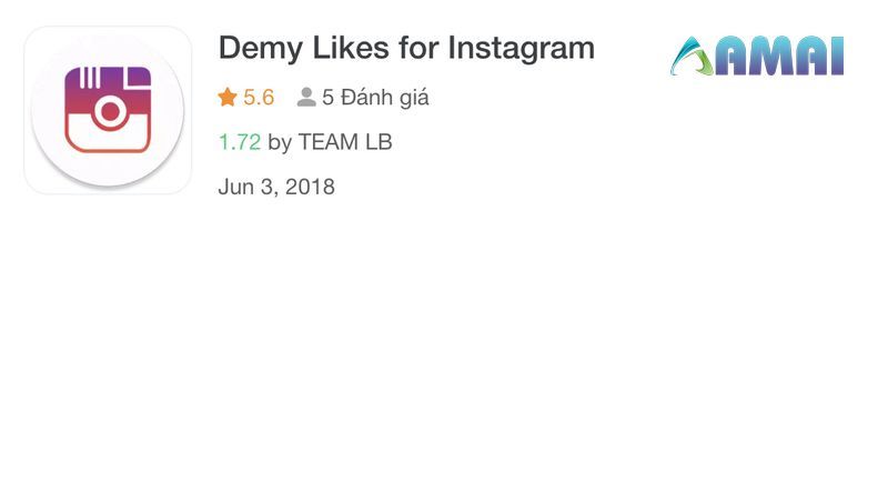 Ứng dụng tăng follow instagram Demy Like for Instagram