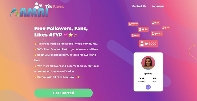 App tăng follow tik tok miễn phí - Tikfans