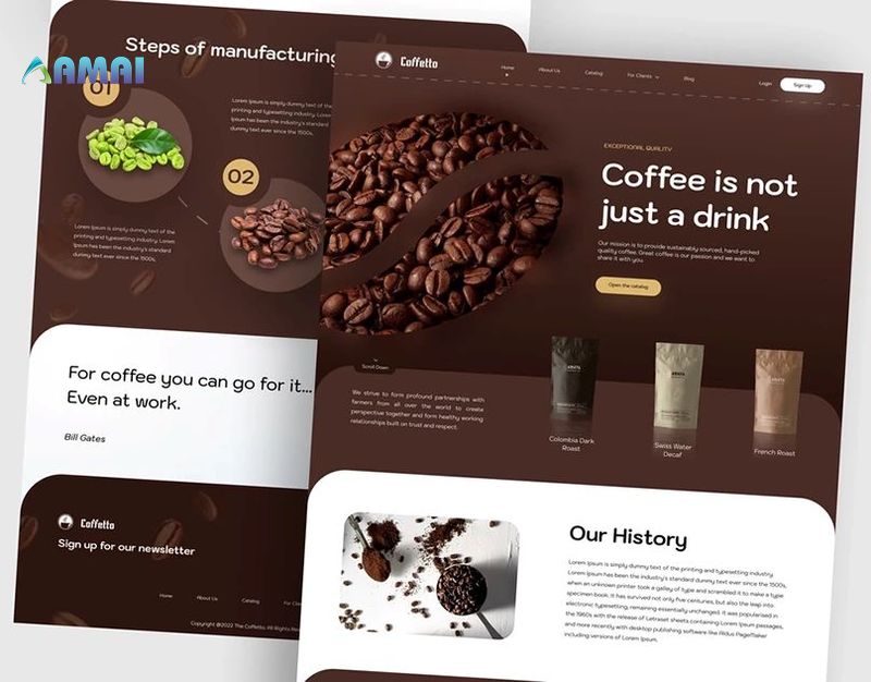 6 tiêu chí quan trọng khi thiết kế Website quán Cà phê