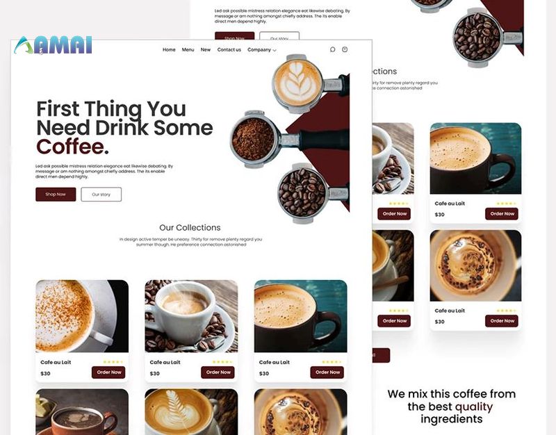 Các tiêu chí quan trọng khi thiết kế Website quán Cà phê