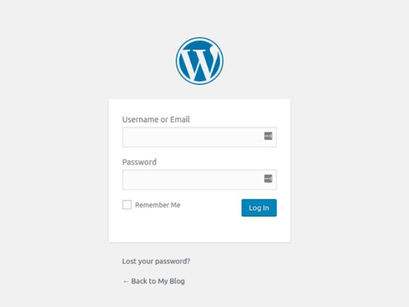 Truy cập vào wordpress cài đặt username và password