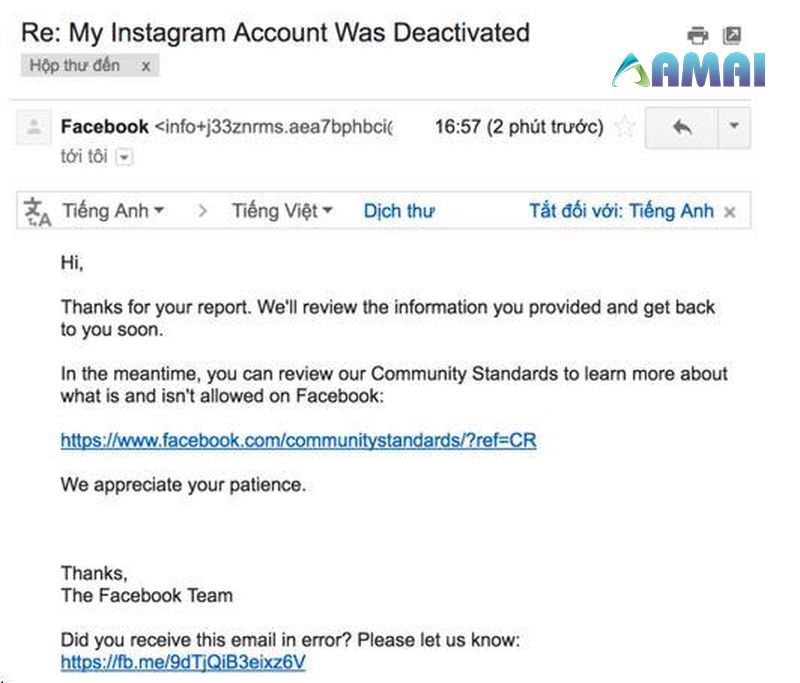 Cách lấy lại tài khoản Instagram bị khóa Instagram gửi email xác nhận