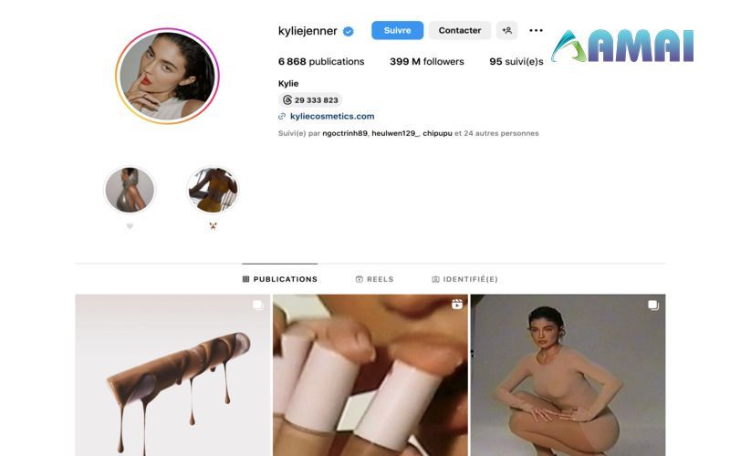 Kylie Jenner thuộc danh sách người có lượt follow nhiều nhất Instagram