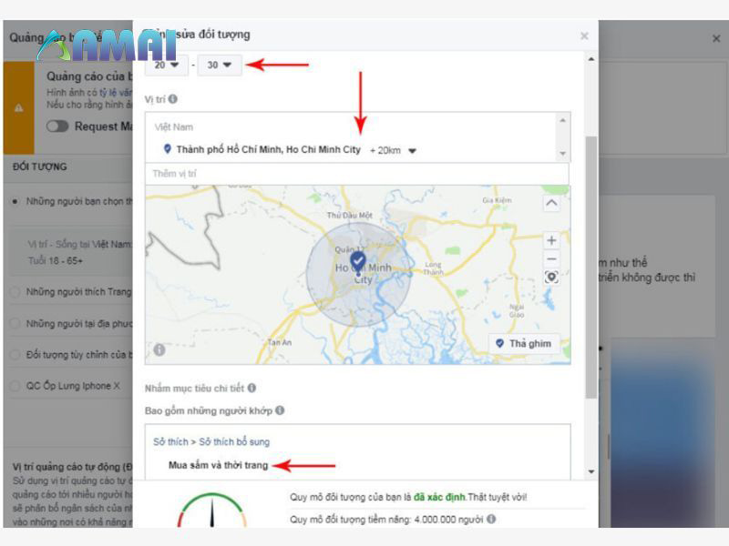 Đối tượng mục tiêu của quảng cáo livestream Facebook