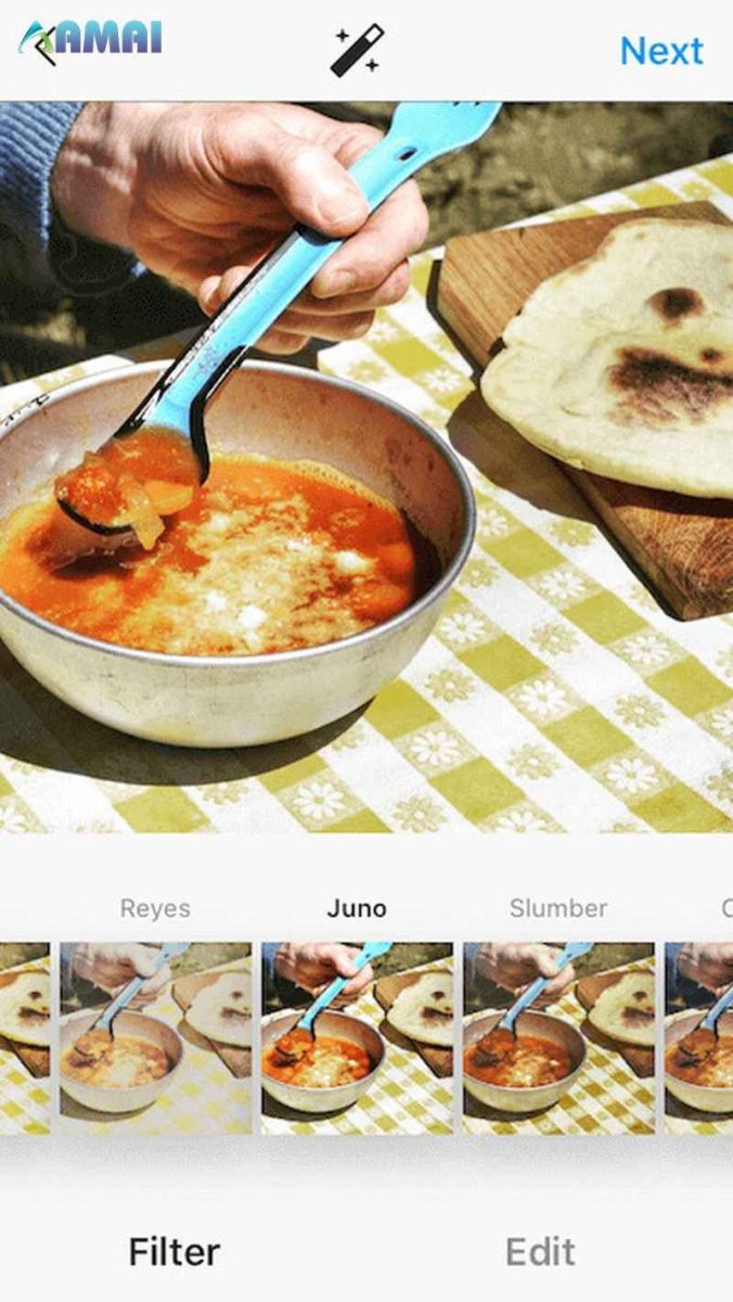 Filter chụp đồ ăn trên Instagram 