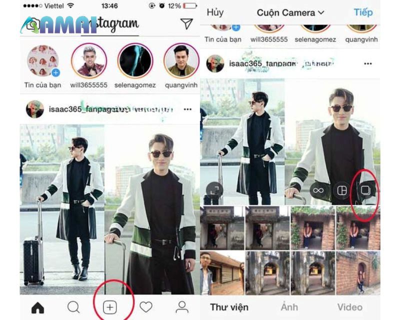 Hướng dẫn cách đăng nhiều ảnh lên instagram đơn giản