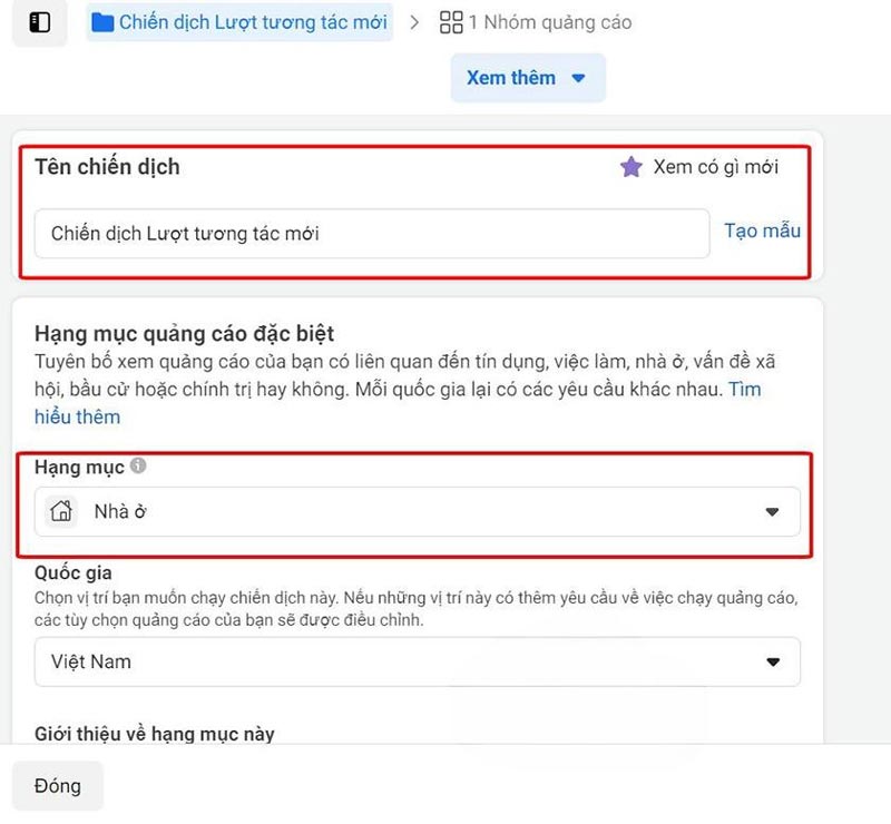 Hãy điền đầy đủ các thông tin liên quan tới sản phẩm của bạn - Quảng cáo bài viết trên Facebook