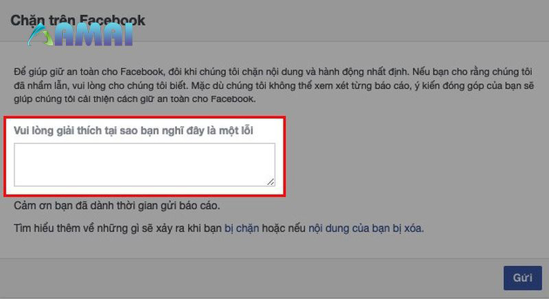 Điền thông tin vào ô để Facebook hiểu về tính trạng của bạn 