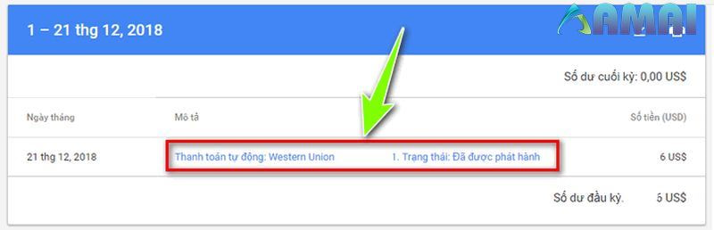 Cách nhận tiền từ Google Adsense bằng Western Union: Kiểm tra trạng thái 