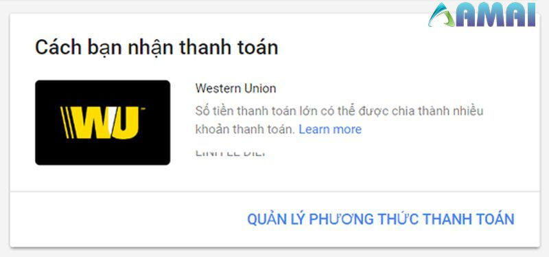 Chi tiết cách nhận tiền từ Google Adsense bằng Western Union