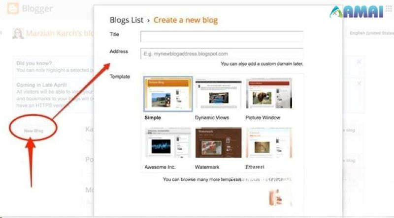 Hãy tạo tài khoản blog của bạn - Cách đặt quảng cáo Google Adsense trên blogger