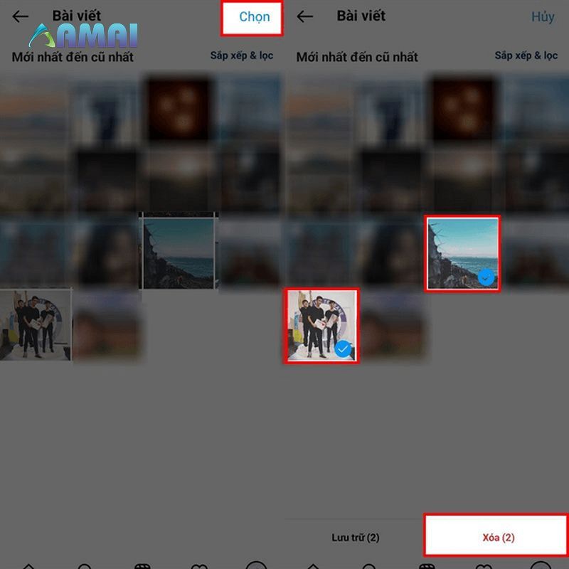 Hướng dẫn cách xóa nhiều ảnh trong ứng dụng instagram