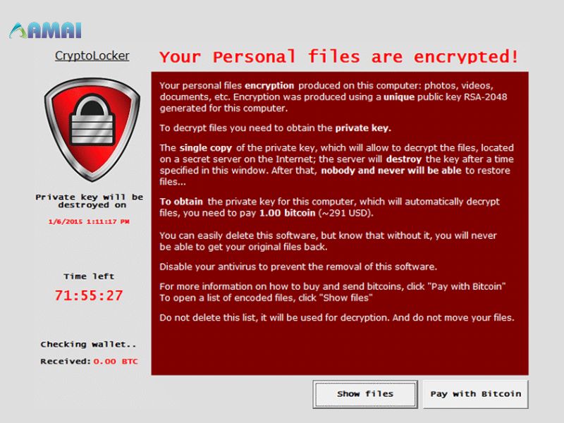 Ngăn chặn mã độc ransomware