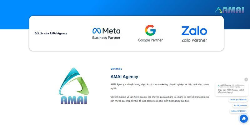 Dịch vụ thiết kế Landing page chuyên nghiệp của AMAI Agency