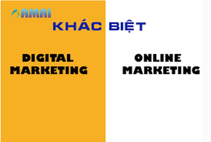 Digital marketing và Online marketing Sự khác biệt