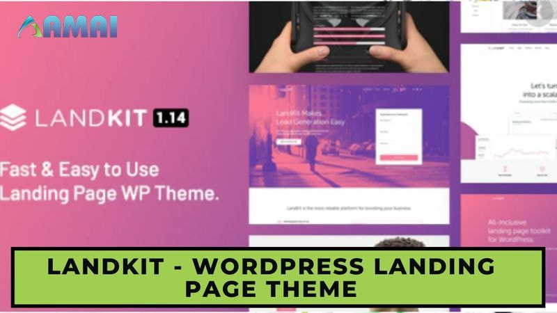Landkit - theme landing page wordpress miễn phí