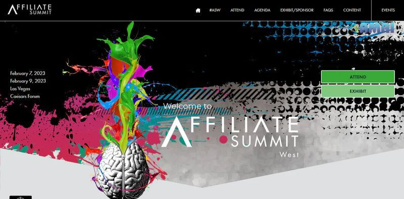 Trang đích sự kiện của Affiliate Summit